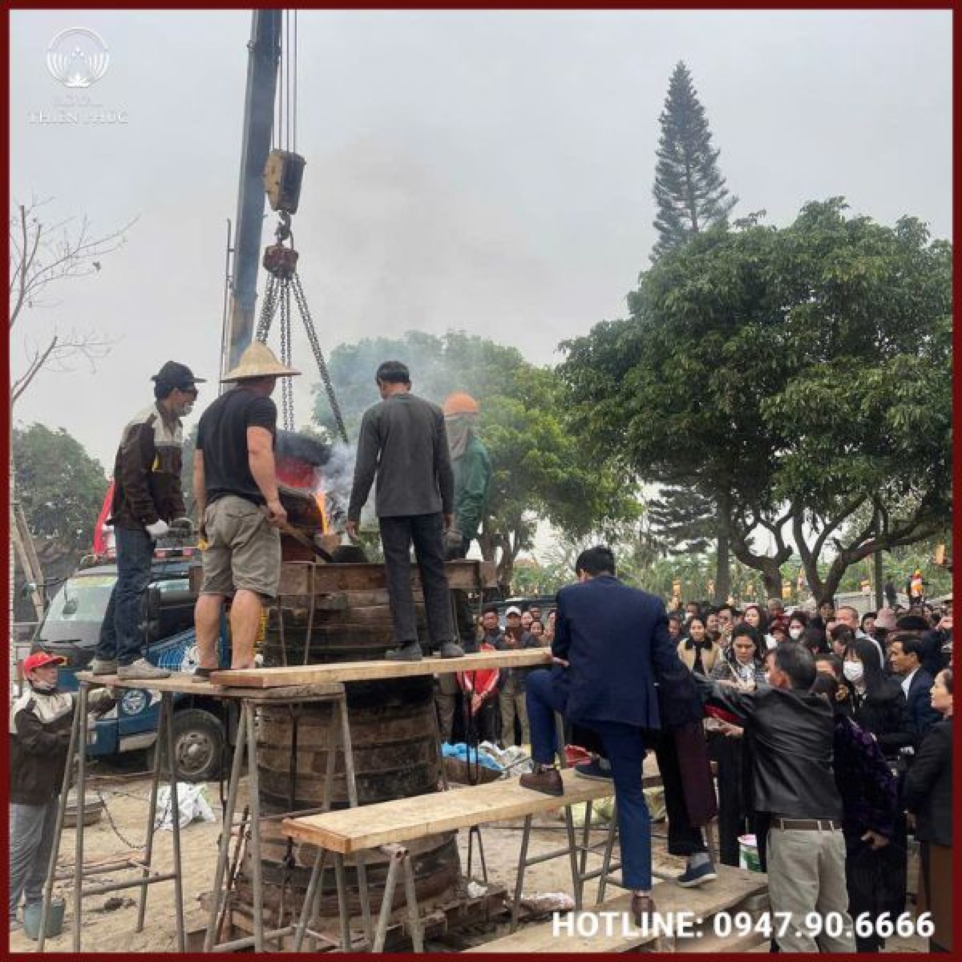 Dịch vụ đúc chuông đồng truyền thống –Lưu giữ thanh âm linh thiêng qua thời gian